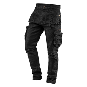Spodnie robocze DENIM, czarne XXL Neo 81-233-XXL