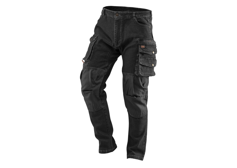 Spodnie robocze DENIM, czarne, rozmiar XXXL Neo 81-236-XXXL