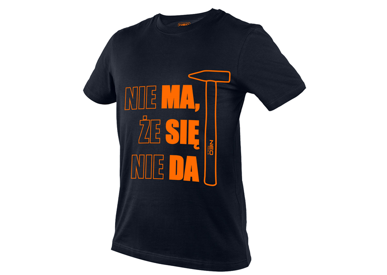 T-shirt z nadrukiem, MA SIĘ DA, rozmiar XXXL Neo 81-642-XXXL