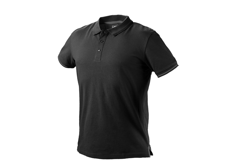 Koszulka polo DENIM, czarna, rozmiar L Neo 81-659-L