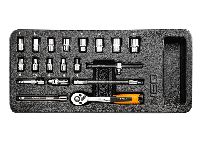 Wkładka do szafki z nasadkami 1/4" Neo 84-237