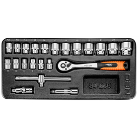 Wkładka do szafki z nasadkami 3/8" Neo 84-239