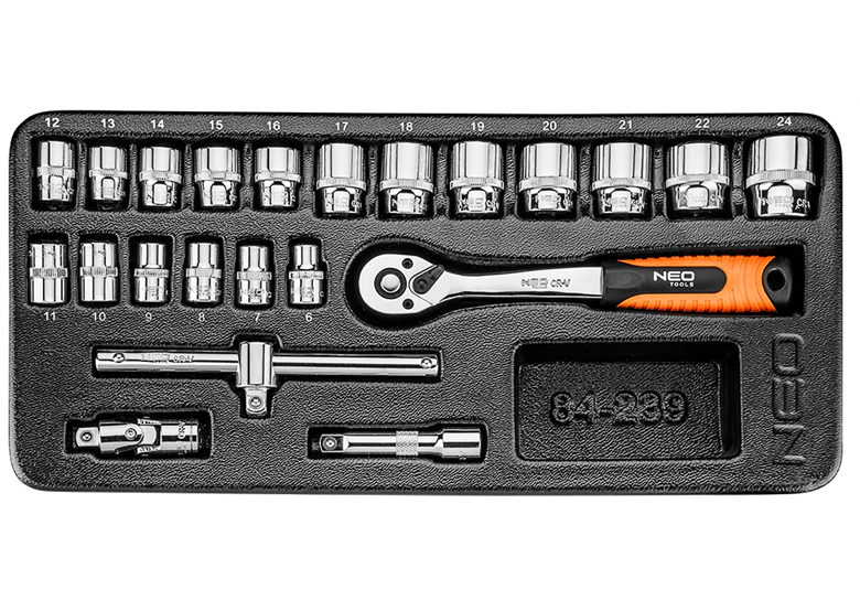 Wkładka do szafki z nasadkami 3/8" Neo 84-239