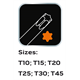 Klucze Torx 6 szt. wkładka Neo 84-264