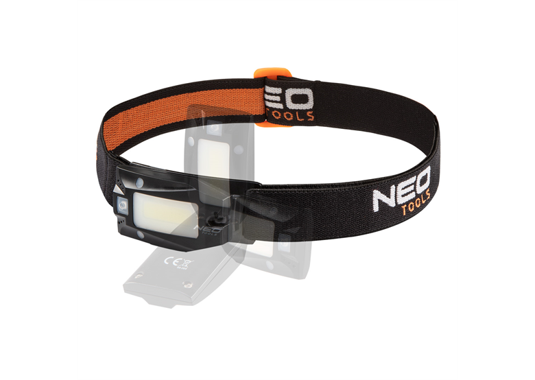 Latarka czołowa akumulatorowa USB 180 lm COB LED + czujnik ruchu Neo 99-069