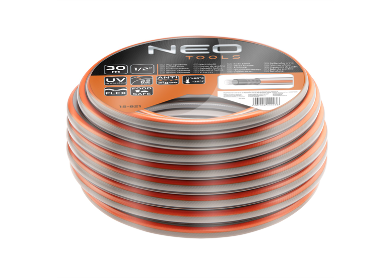 Wąż ogrodowy 1/2" 30m Neo OPTIMA 15-821