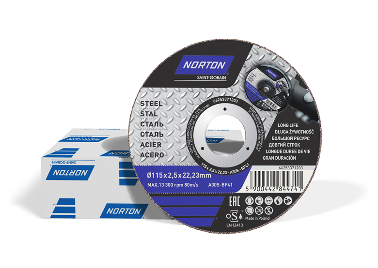 Tarcza tnąca Norton A30S-115x2.5x22.2-T41 NOR-DIY CEE