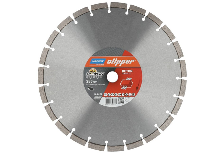Tarcza diamentowa 350x25,4mm Norton Clipper PRO Beton Silencio