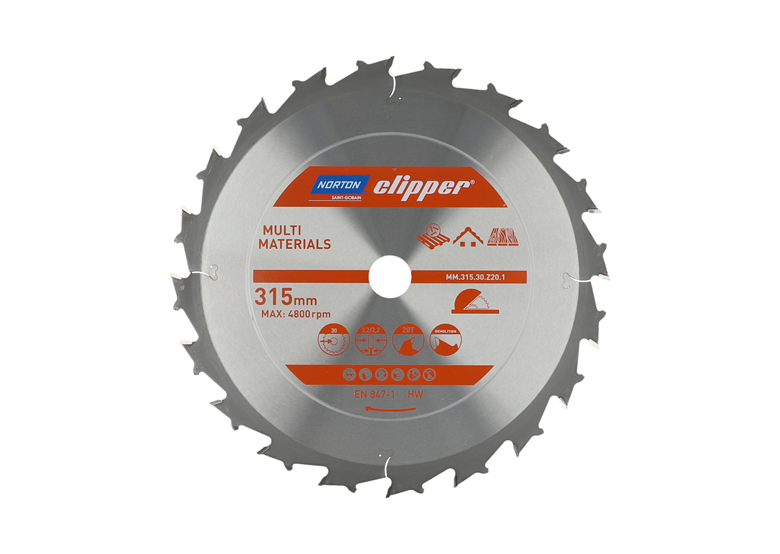 Tarcza pilarska widiowa Norton MM.315.30.Z20.1