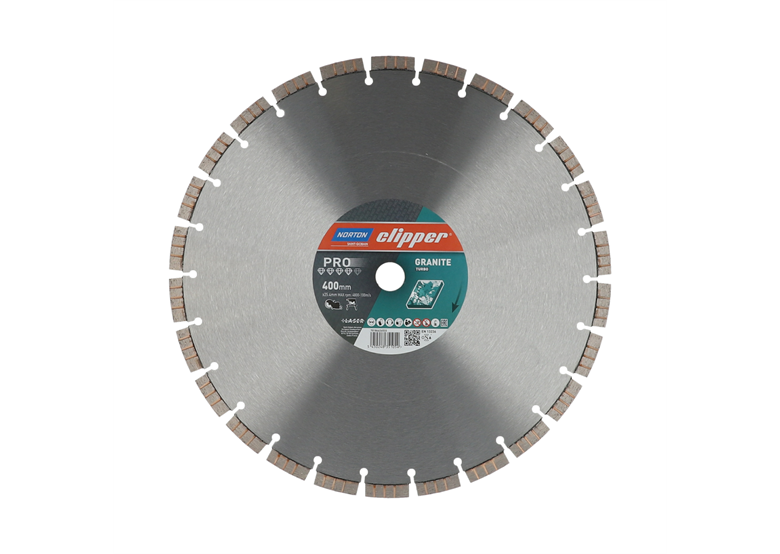 Tarcza diamentowa 400x25,4mm Norton PRO Granite Turbo