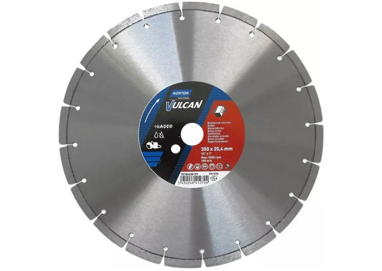 Tarcza diamentowa 350x25,4mm Norton Vulcan Laser
