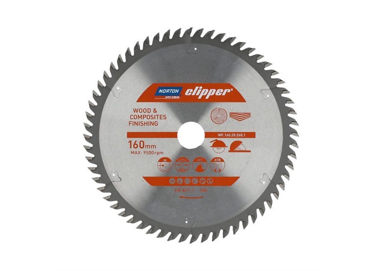 Tarcza pilarska widiowa Norton WF.160.20.Z60.1