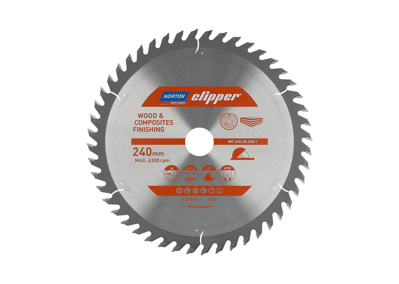 Tarcza pilarska widiowa Norton WF.240.30.Z48.1