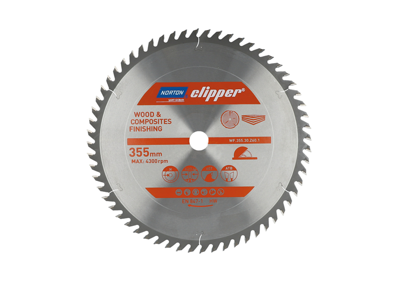 Tarcza pilarska widiowa Norton WF.355.30.Z60.1