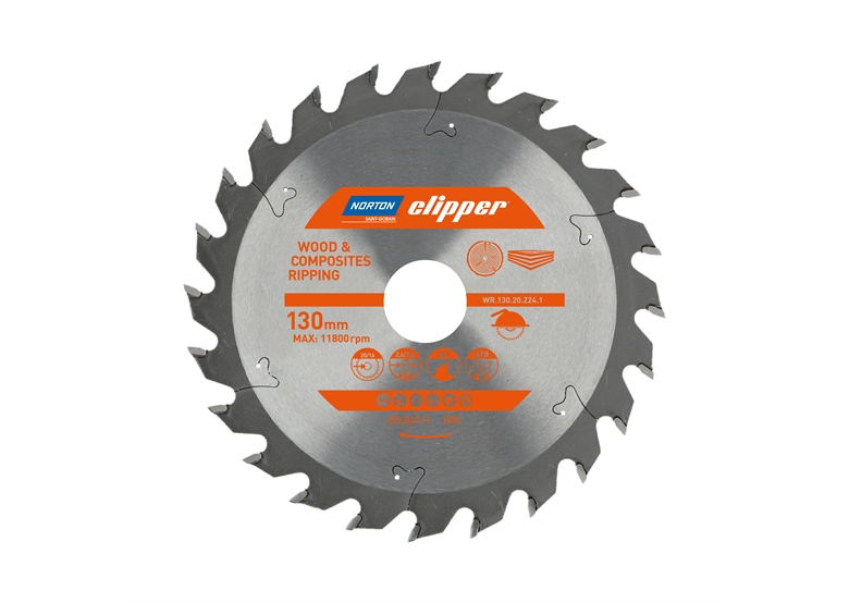 Tarcza pilarska widiowa Norton WR.130.20.Z24.1