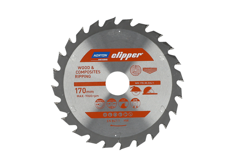 Tarcza pilarska widiowa Norton WR.170.30.Z24.1