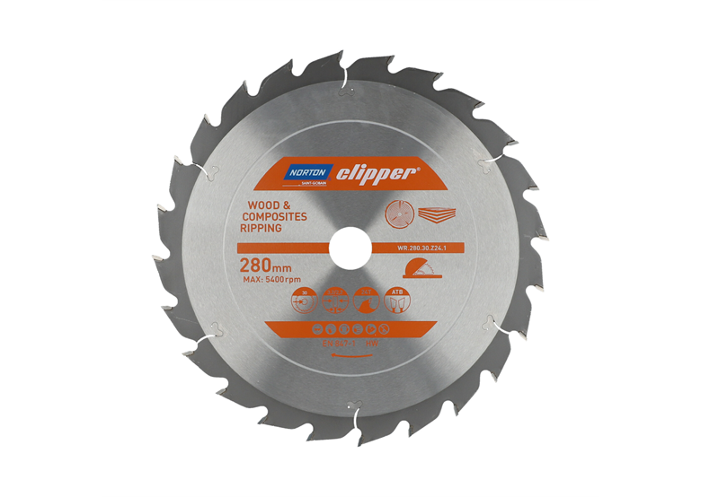 Tarcza pilarska widiowa Norton WR.280.30.Z24.1