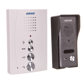 Zestaw domofonowy jednorodzinny bezsłuchawkowy ELUVIO biały Orno OR-DOM-RE-914/W