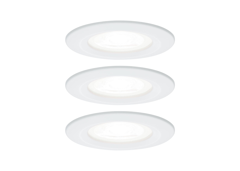 Zestaw: oprawa wbudowana, stała LED 3szt. Nova Paulmann 92980