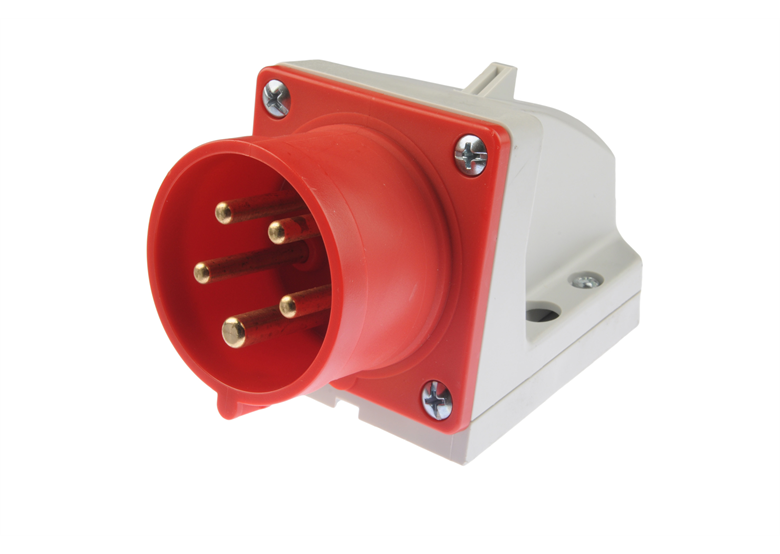 Wtyczka odbiornikowa 16A 5P 400V czerwona IP44 PCE 515-6