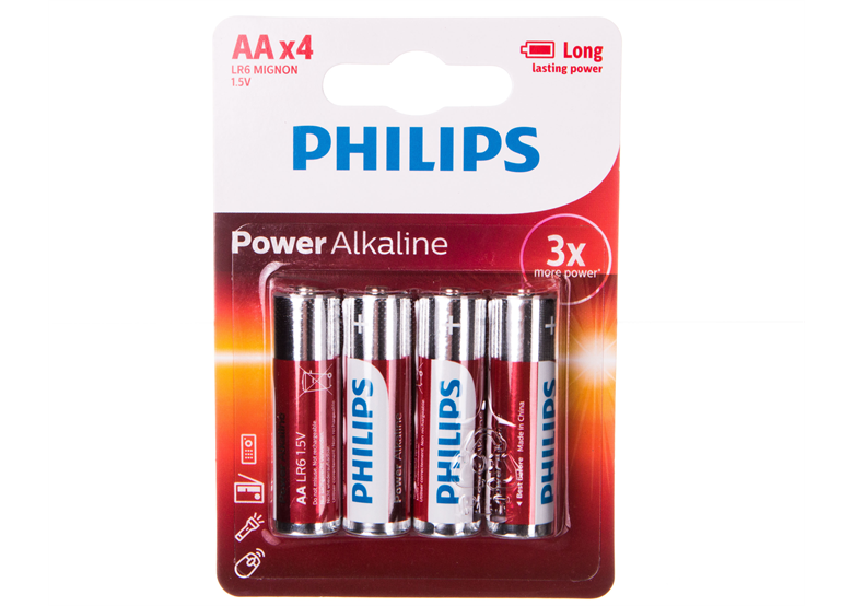 Bateria alkaliczna 4szt. Philips POWER ALKALINE
