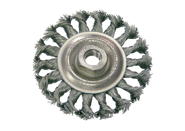 Szczotka tarczowa z drutu stalowego skręconego 125mm, M14 Proline 32532