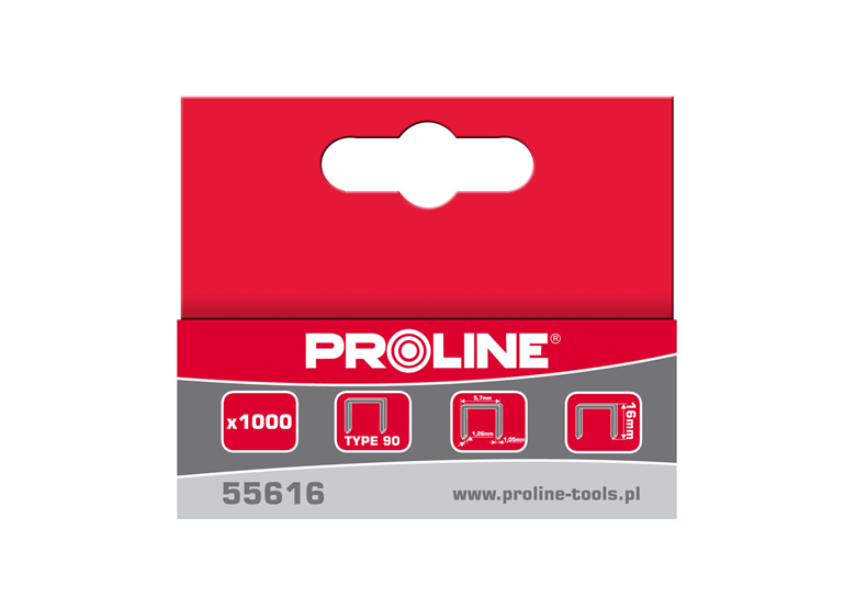 Zszywki typ 90, 32mm, 5.7x1,26mm, 1000szt. Proline 55632
