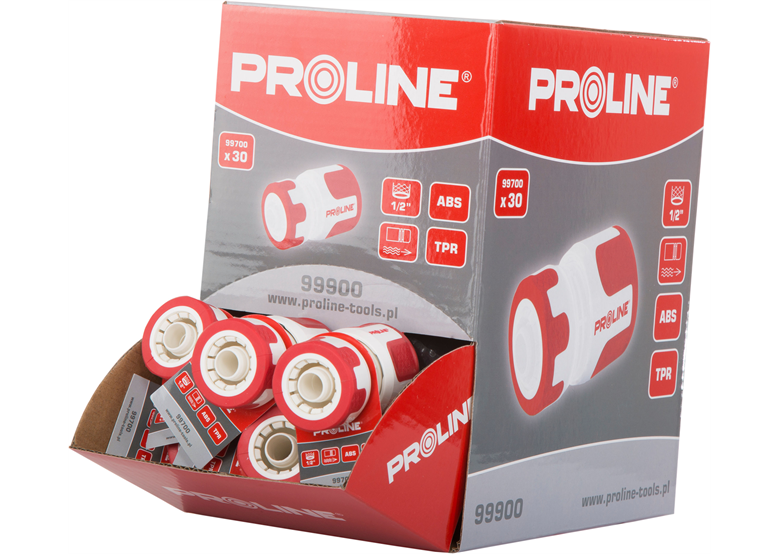 Zestaw szybkozłącze przelotowe 1/2 30szt. premium Proline 99900
