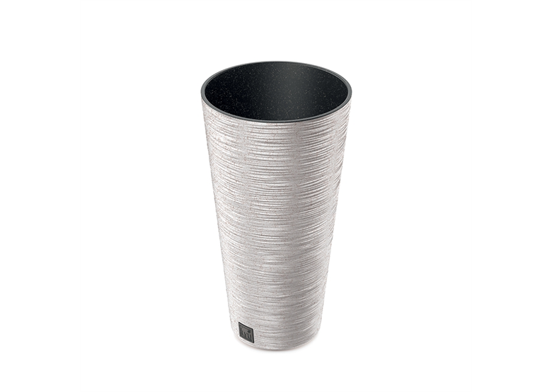 Doniczka FURU ROUND SLIM  ECO WOOD  biały ECO Prosperplast DFRH250W-S449W