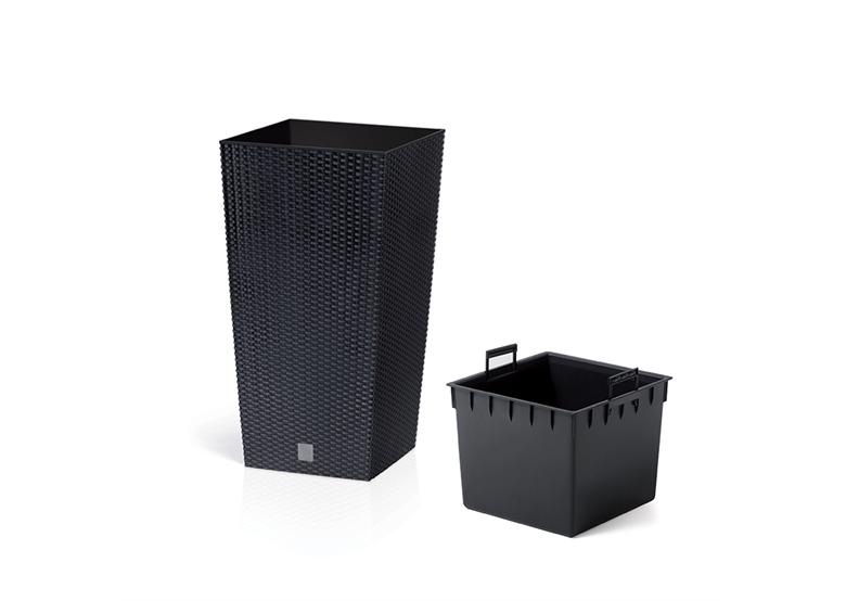 Doniczka RATO SQUARE - antracytowy Prosperplast DRTS225-S433
