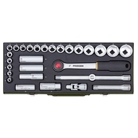 Klucze nasadowe 1/2", zestaw 29 elementów Proxxon PR23000