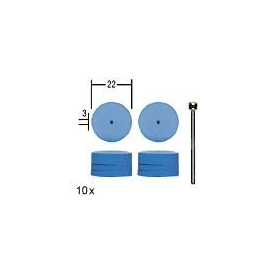 Elastyczne polerki silikonowe w formie koła Proxxon PR28294