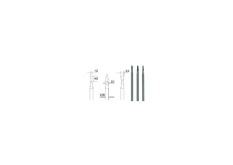 Frezy HM O 1,2 mm 2,1 mm 2,3 mm Proxxon PR28752