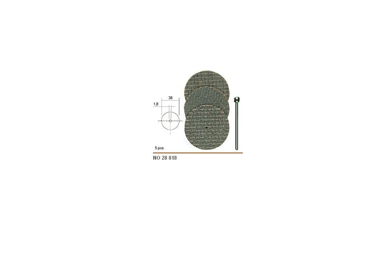 Aluminiowo-oksydowe tarcze tnące ze splotem siatkowym O 38 Proxxon PR28818