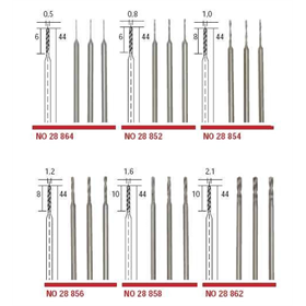 Wiertła ze stali wolframowo - wanadowej O 1,0 Proxxon PR28854