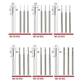 Wiertła ze stali wolframowo - wanadowej O 1,2 Proxxon PR28856