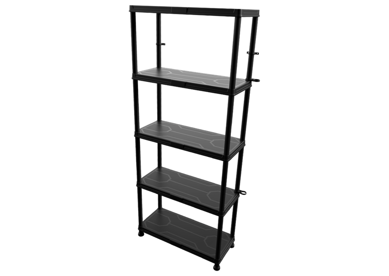Regał warsztatowy z tworzywa sztucznego Qbrick Regular Shelving System 74/32x5