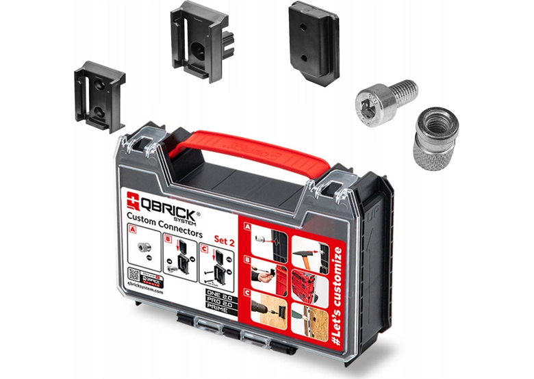 Szybkozłączki z moletami Qbrick System Custom Connectors Set 2