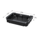Modułowe półki Qbrick System Custom TOOLBOX SHELF SET