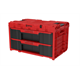 Skrzynka z szufladami Qbrick System ONE 2.0 DRAWER 2 TOOLBOX RED Ultra HD Custom