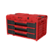 Skrzynka z szufladami Qbrick System ONE 2.0 DRAWER 3 TOOLBOX EXPERT RED Ultra HD Custom