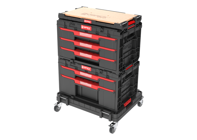 Zestaw szuflad na platformie kołowej Qbrick System ONE 2.0 WORKSHOP DRAWERS SET nr 4