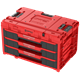 Zestaw szuflad na platformie kołowej Qbrick System ONE 2.0 WORKSHOP DRAWERS SET nr 5 RED Ultra HD Custom