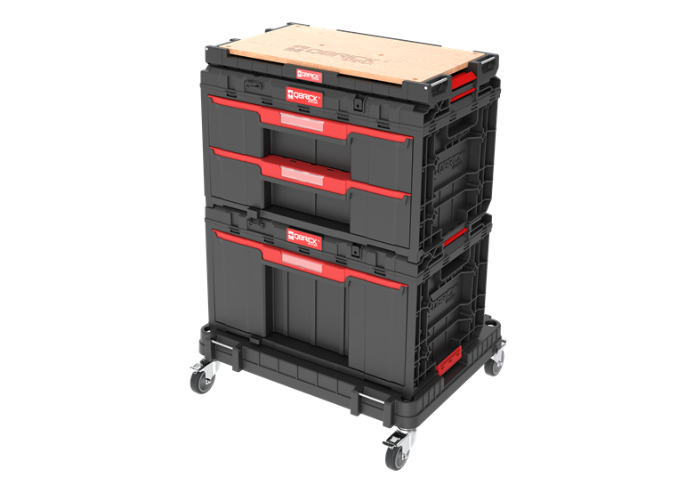 Zestaw szuflad na platformie kołowej Qbrick System ONE 2.0 WORKSHOP DRAWERS SET nr 6