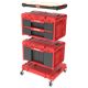 Zestaw szuflad na platformie kołowej Qbrick System ONE 2.0 WORKSHOP DRAWERS SET nr 7 RED Ultra HD Custom