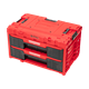 Zestaw szuflad na platformie kołowej Qbrick System ONE 2.0 WORKSHOP DRAWERS SET nr 7 RED Ultra HD Custom