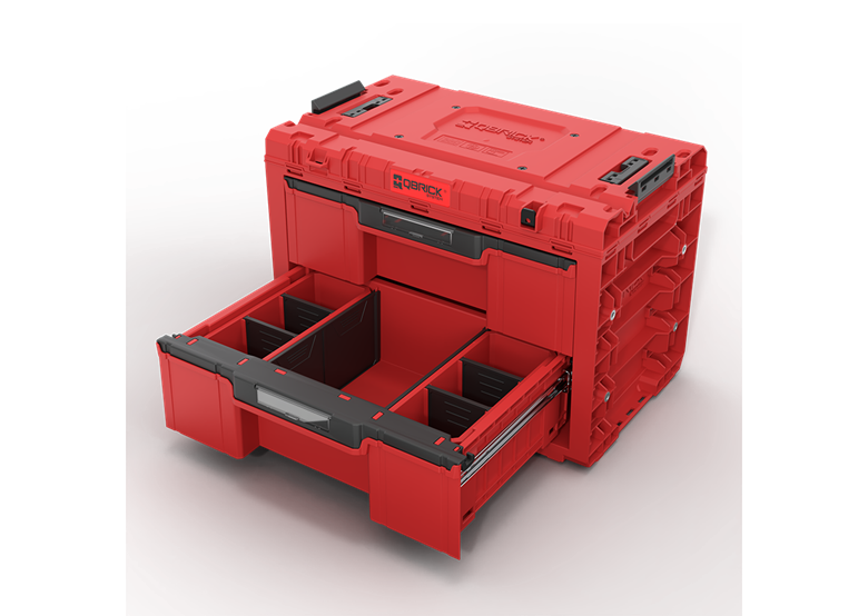 Skrzynka z szufladami Qbrick System PRIME DRAWER 2 TOOLBOX EXPERT RED Ultra HD Custom