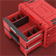 Skrzynka z szufladami Qbrick System PRIME DRAWER 2 TOOLBOX EXPERT RED Ultra HD Custom