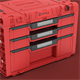 Skrzynka z szufladami Qbrick System PRIME DRAWER 3 TOOLBOX EXPERT RED Ultra HD Custom