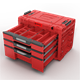 Skrzynka z szufladami Qbrick System PRIME DRAWER 3 TOOLBOX EXPERT RED Ultra HD Custom